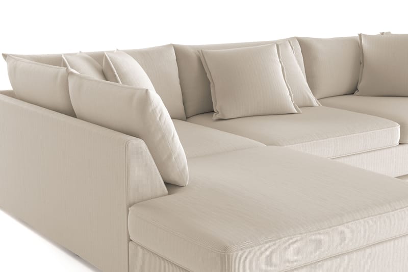 Rossita Lyx 4-seter Ekstra dyp Sofa med Sjeselong Venstre - Greige Manchester - Møbler - Sofaer - Sofa med sjeselong
