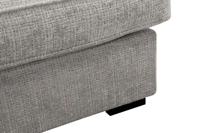 Rossita Lyx 4-seter Ekstra dyp Sofa med Sjeselong Venstre - Lysegrå Chenille - Møbler - Sofaer - Sofa med sjeselong