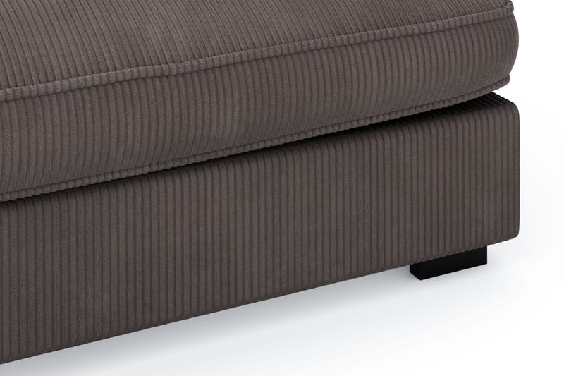 Rossita Lyx 4-seter Ekstra dyp Sofa med Sjeselong Venstre - Mørkegrå Kordfløyel - Møbler - Sofaer - Sofa med sjeselong