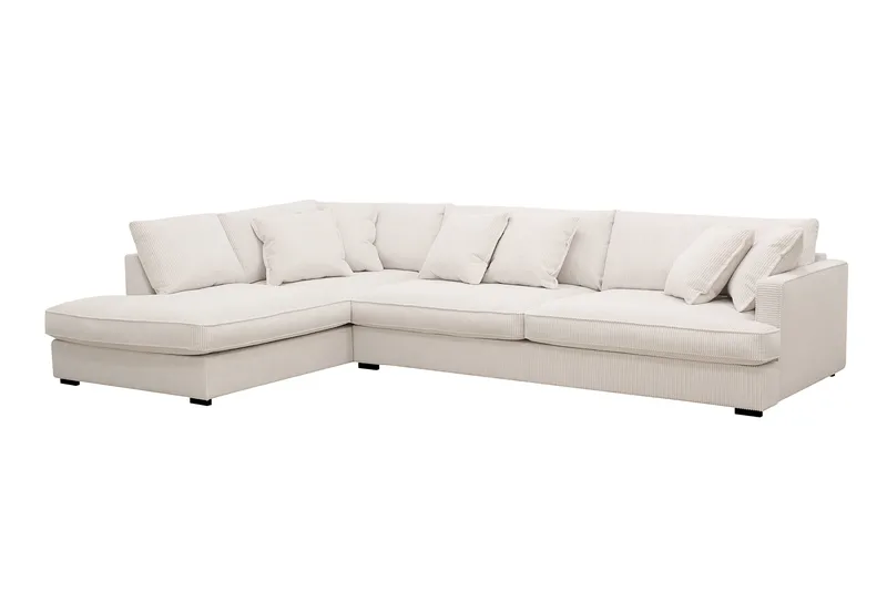 Rossita Lyx 4-seter Ekstra dyp Sofa med Sjeselong Venstre - Offwhite Manchester - Møbler - Sofaer - Sofa med sjeselong