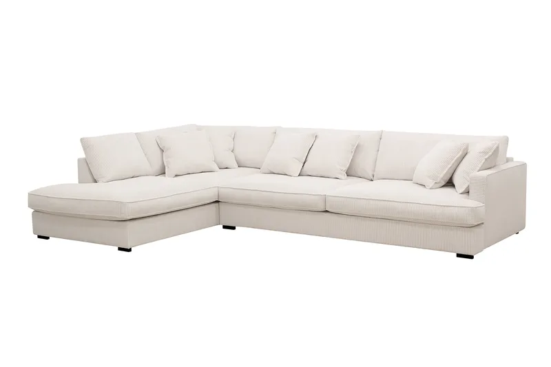 Rossita Lyx 4-seter Ekstra dyp Sofa med Sjeselong Venstre - Offwhite Manchester - Møbler - Sofaer - Sofa med sjeselong