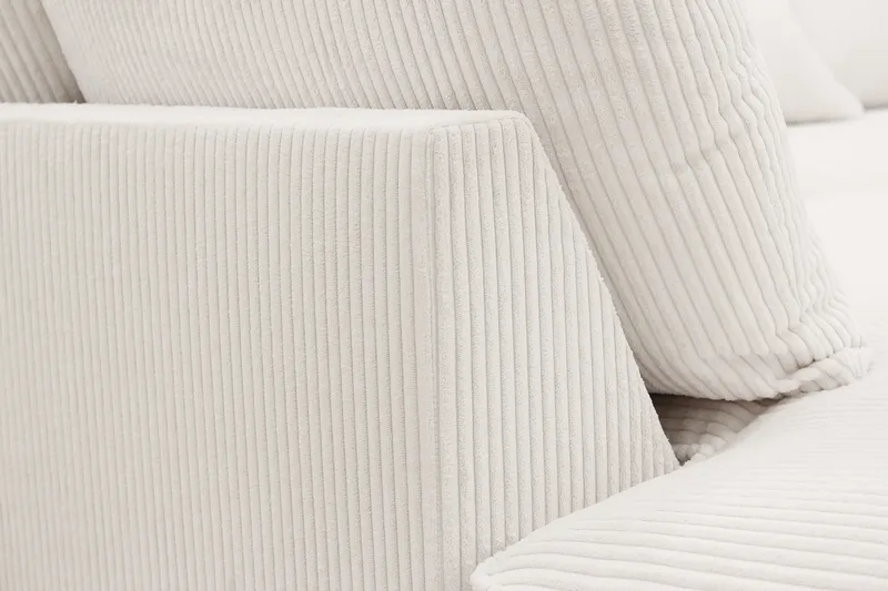 Rossita Lyx 4-seter Ekstra dyp Sofa med Sjeselong Venstre - Offwhite Manchester - Møbler - Sofaer - Sofa med sjeselong