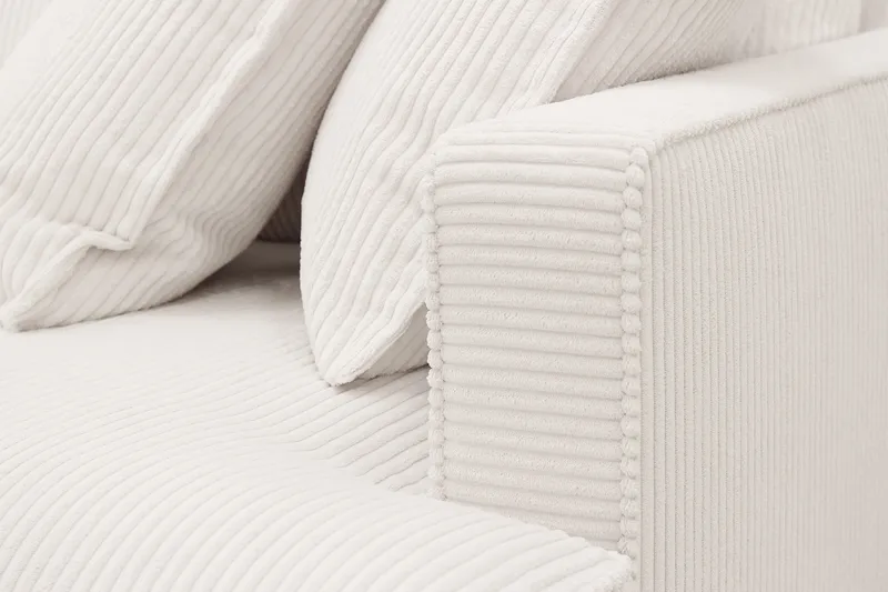 Rossita Lyx 4-seter Ekstra dyp Sofa med Sjeselong Venstre - Offwhite Manchester - Møbler - Sofaer - Sofa med sjeselong