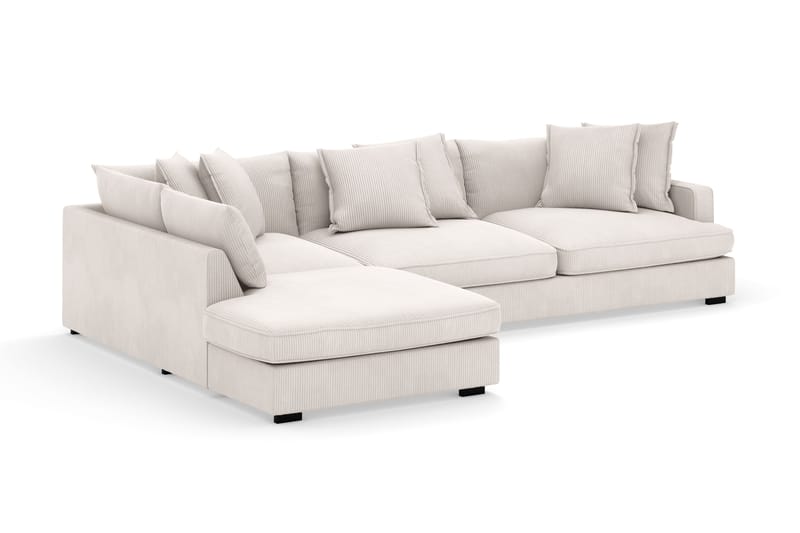 Rossita Lyx 4-seter Ekstra dyp Sofa med Sjeselong Venstre - Offwhite Manchester - Møbler - Sofaer - Sofa med sjeselong