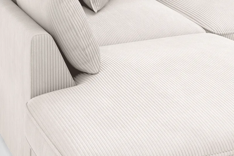 Rossita Lyx 4-seter Ekstra dyp Sofa med Sjeselong Venstre - Offwhite Manchester - Møbler - Sofaer - Sofa med sjeselong