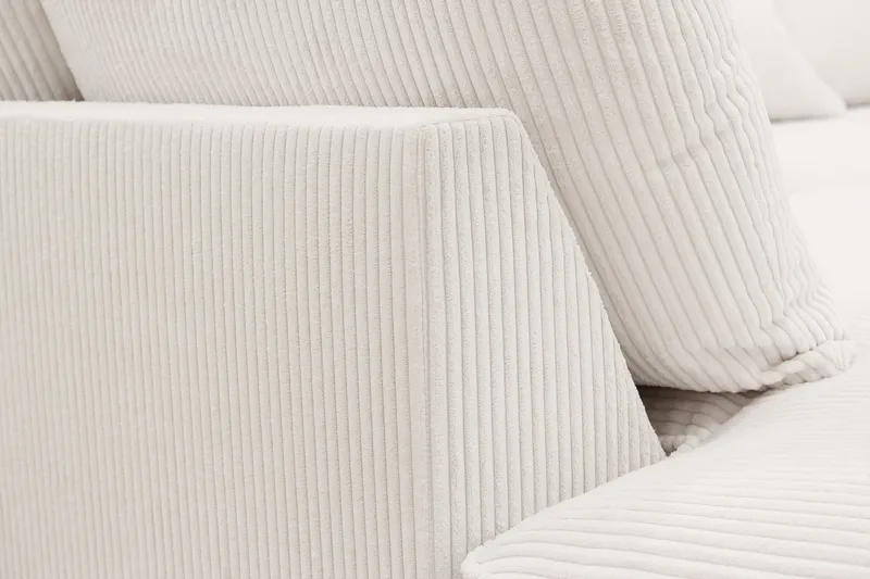 Rossita Lyx 4-seter Ekstra dyp Sofa med Sjeselong Venstre - Offwhite Manchester - Møbler - Sofaer - Sofa med sjeselong