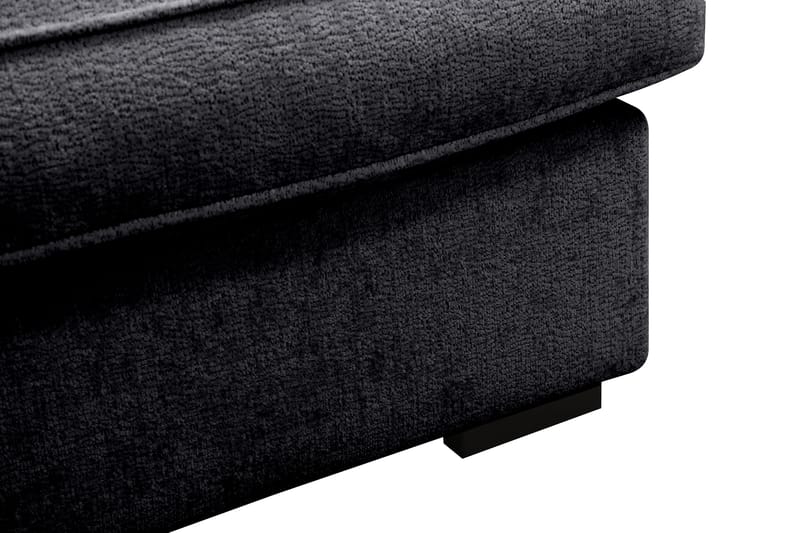 Rossita Lyx 4-seter Ekstra dyp Sofa med Sjeselong Venstre - Svart Chenille - Møbler - Sofaer - Sofa med sjeselong