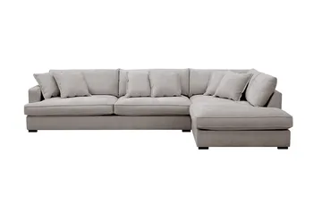 Rossita Lyx 4-seters Høyrevendt L-formet Extra Dyp Sjeselongsofa i Chenille