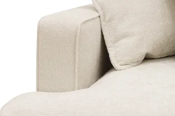 Rossita Lyx 4-seters Høyrevendt L-formet Extra Dyp Sjeselongsofa i Chenille - Trenza 06, Beige Chenille - Møbler - Sofaer - Sofa med sjeselong