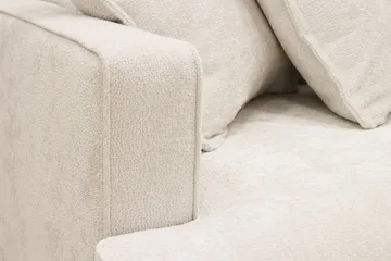 Rossita Lyx 4-seters Høyrevendt L-formet Extra Dyp Sjeselongsofa i Chenille - Trenza 06, Beige Chenille - Møbler - Sofaer - Sofa med sjeselong