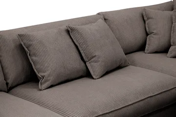 Rossita Lyx 4-seters Høyrevendt L-formet Extra Dyp Sjeselongsofa i Manchester - Taupe - Møbler - Sofaer - Sofa med sjeselong