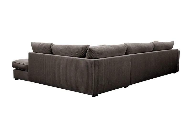 Rossita Lyx 4-seters Høyrevendt L-formet Extra Dyp Sjeselongsofa i Manchester - Taupe - Møbler - Sofaer - Sofa med sjeselong