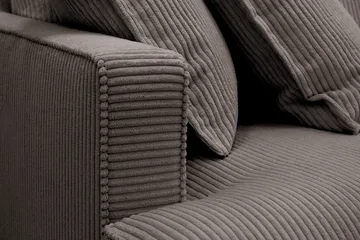 Rossita Lyx 4-seters Høyrevendt L-formet Extra Dyp Sjeselongsofa i Manchester - Taupe - Møbler - Sofaer - Sofa med sjeselong