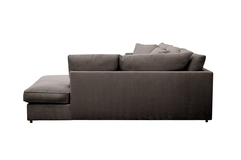 Rossita Lyx 4-seters Høyrevendt L-formet Extra Dyp Sjeselongsofa i Manchester - Taupe - Møbler - Sofaer - Sofa med sjeselong