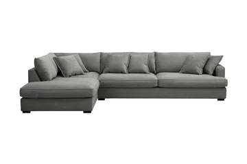 Rossita Lyx 4-seters Venstrevendt L-formet Extra Dyp Sjeselongsofa i Chenille