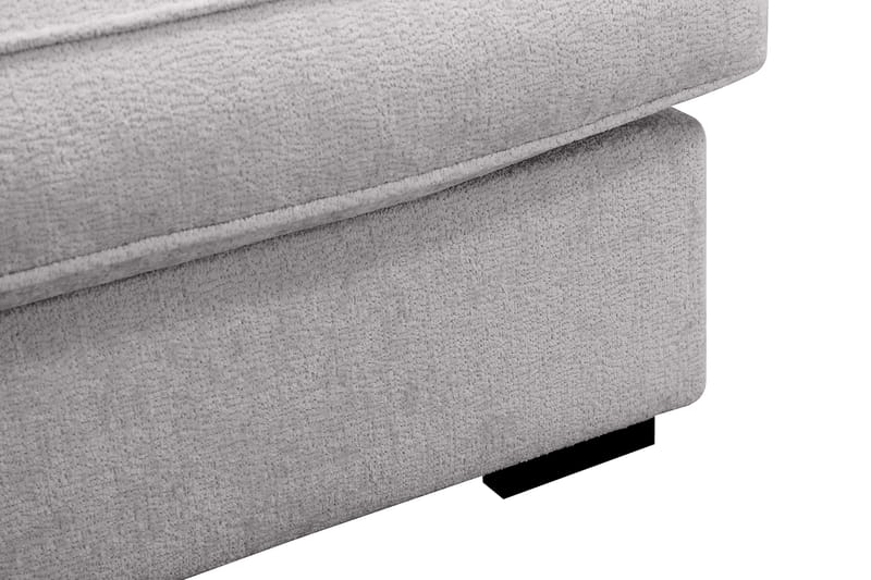 Rossita Lyx 4-seters Venstrevendt L-formet Extra Dyp Sjeselongsofa i Chenille - Grå Chenille - Møbler - Sofaer - Sofa med sjeselong