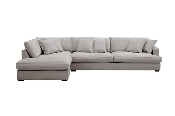Rossita Lyx 4-seters Venstrevendt L-formet Extra Dyp Sjeselongsofa i Chenille
