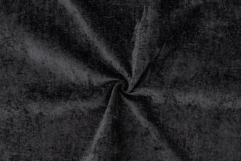 Rossita Lyx 4-seters Venstrevendt L-formet Extra Dyp Sjeselongsofa i Chenille - Svart Chenille - Møbler - Sofaer - Sofa med sjeselong