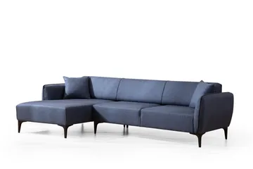 Rossland Divansofa 3-seters - Blå - Møbler - Sofaer - Sofa med sjeselong - 3 seters sofa med divan