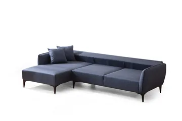 Rossland Divansofa 3-seters - Blå - Møbler - Sofaer - Sofa med sjeselong - 3 seters sofa med divan