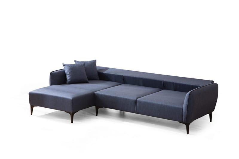 Rossland Divansofa 3-seters - Blå - Møbler - Sofaer - Sofa med sjeselong - 3 seters sofa med divan
