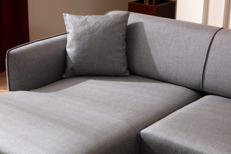 Rossland Divansofa 3-seters - Grå - Møbler - Sofaer - Sofa med sjeselong - 3 seters sofa med divan