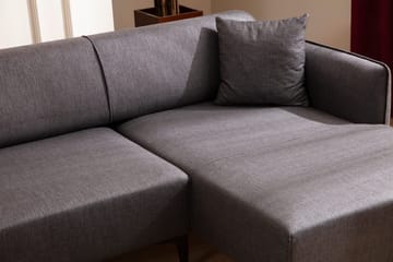 Rossland Divansofa 3-seters - Mørkegrå - Møbler - Sofaer - Sofa med sjeselong - 3 seters sofa med divan