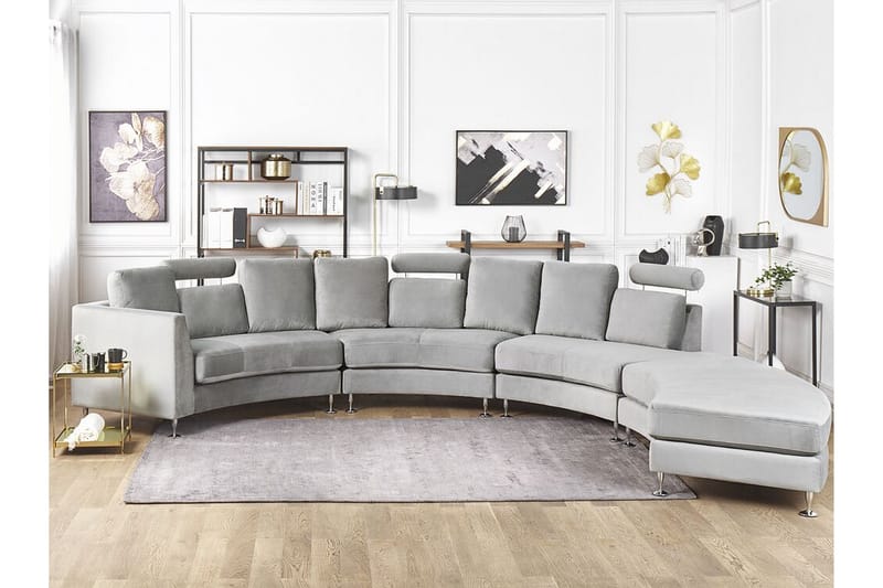 Rotunde 7-seters Divansofa - Sofa med sjeselong