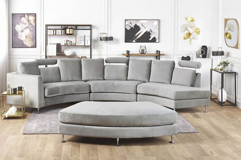 Rotunde 7-seters Divansofa - Sofa med sjeselong