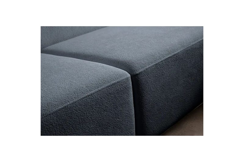 Rynvar Sofa med sjeselong 4-seter - Blå - Møbler - Sofaer - Sofa med sjeselong