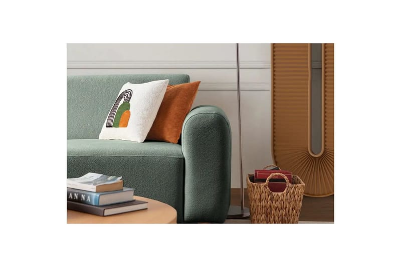 Rynvar Sofa med sjeselong 4-seter - Grønn - Møbler - Sofaer - Sofa med sjeselong