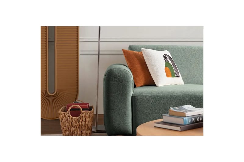 Rynvar Sofa med sjeselong 4-seter - Grønn - Møbler - Sofaer - Sofa med sjeselong