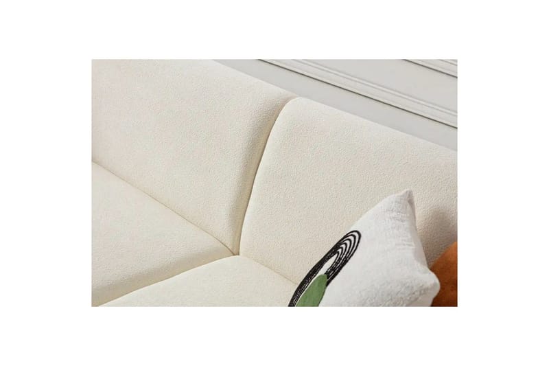 Rynvar Sofa med sjeselong 4-seter - Hvit - Møbler - Sofaer - Sofa med sjeselong
