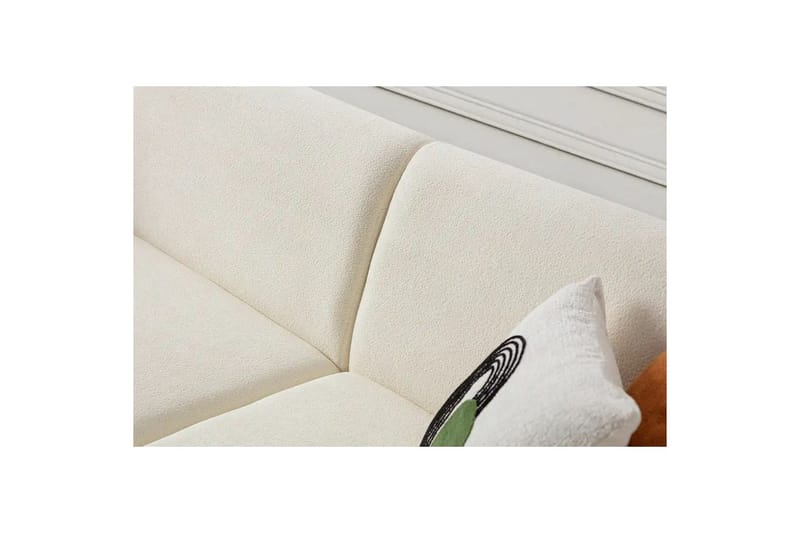 Rynvar Sofa med sjeselong 4-seter - Hvit - Møbler - Sofaer - Sofa med sjeselong