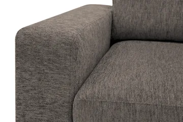 Scandi Dyp 4-seters sofa med sjeselong høyre i chenille - Grå - Møbler - Sofaer - Sofa med sjeselong