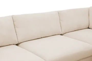 Scandi Dyp 4-seters sofa med sjeselong høyre i Kordfløyel - Beige - Møbler - Sofaer - Sofa med sjeselong