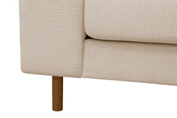 Scandi Dyp 4-seters sofa med sjeselong høyre i Kordfløyel - Beige - Møbler - Sofaer - Sofa med sjeselong