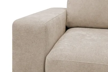 Scandi Dyp 4-seters sofa med sjeselong høyre i stoff - Beige - Møbler - Sofaer - Sofa med sjeselong