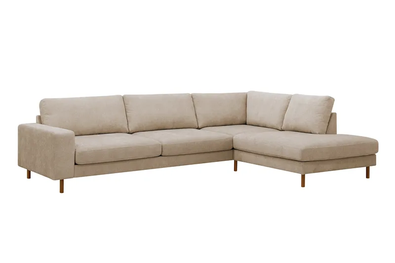 Scandi Dyp 4-seters sofa med sjeselong høyre i stoff - Møbler - Sofaer - Sofa med sjeselong