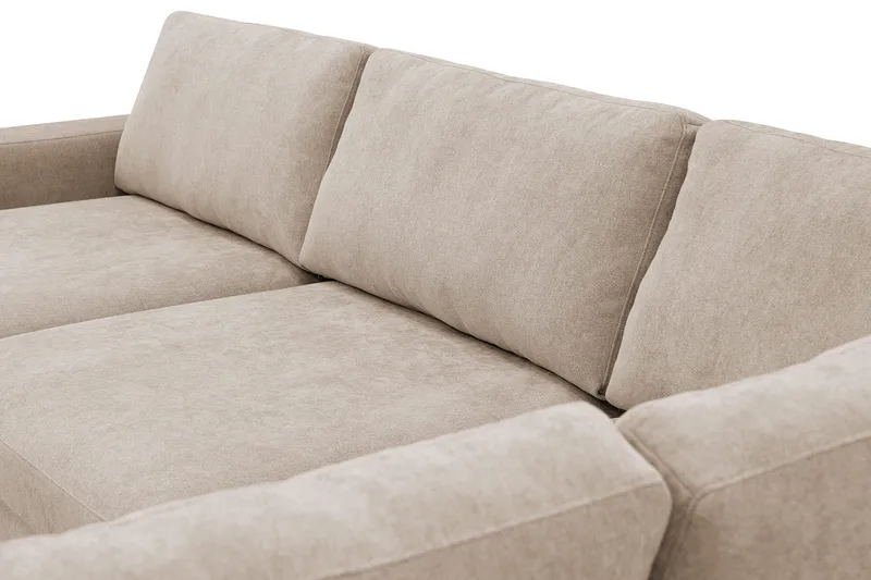 Scandi Dyp 4-seters sofa med sjeselong høyre i stoff - Møbler - Sofaer - Sofa med sjeselong