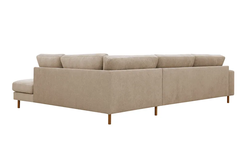 Scandi Dyp 4-seters sofa med sjeselong høyre i stoff - Møbler - Sofaer - Sofa med sjeselong