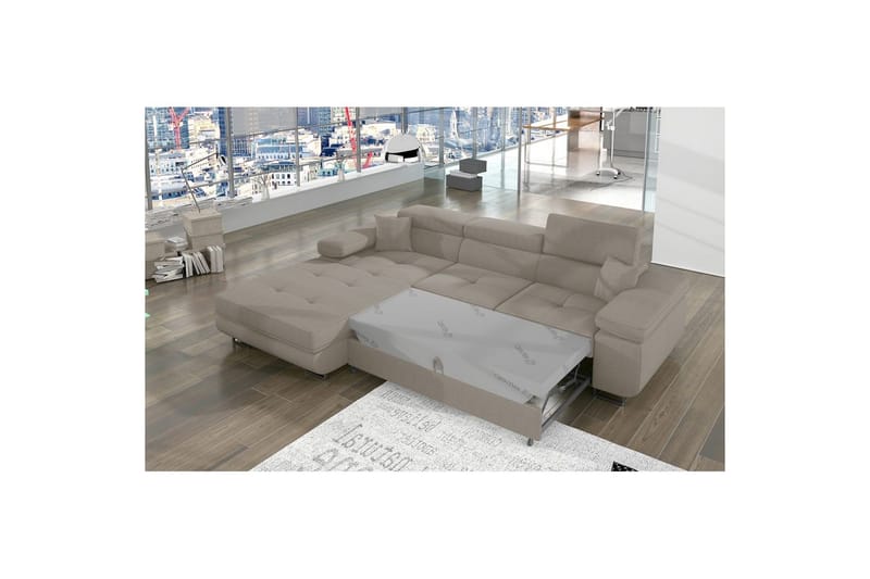 Seksjon Eltap Armando 289x85x203 cm - Jarell 20, Beige, Venstre - Møbler - Sofaer - Sofa med sjeselong