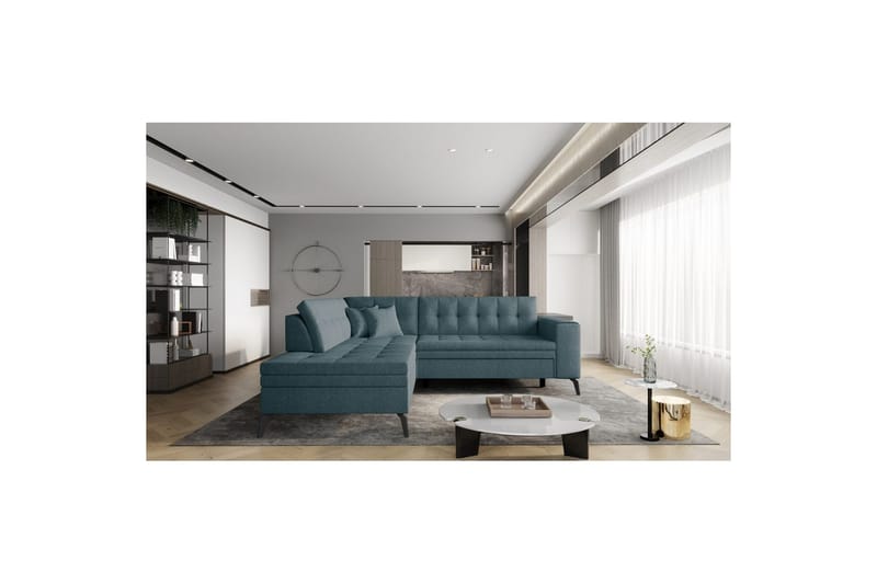 Seksjon Eltap Lanvin 260x210x93 cm, Borneo 38, Grønn, Venstre