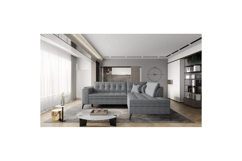 Seksjon Eltap Lanvin 260x210x93 cm - Gojo 5, Høyre - Møbler - Sofaer - Sofa med sjeselong