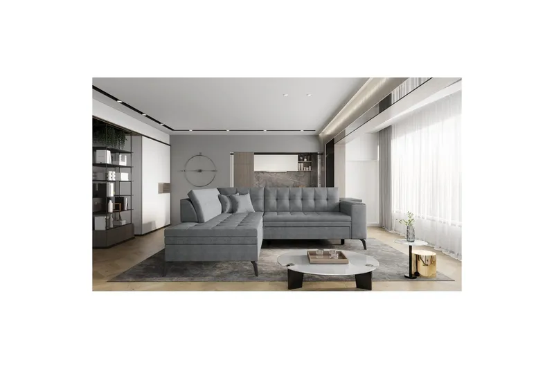 Seksjon Eltap Lanvin 260x210x93 cm - Gojo 5, Venstre - Møbler - Sofaer - Sofa med sjeselong