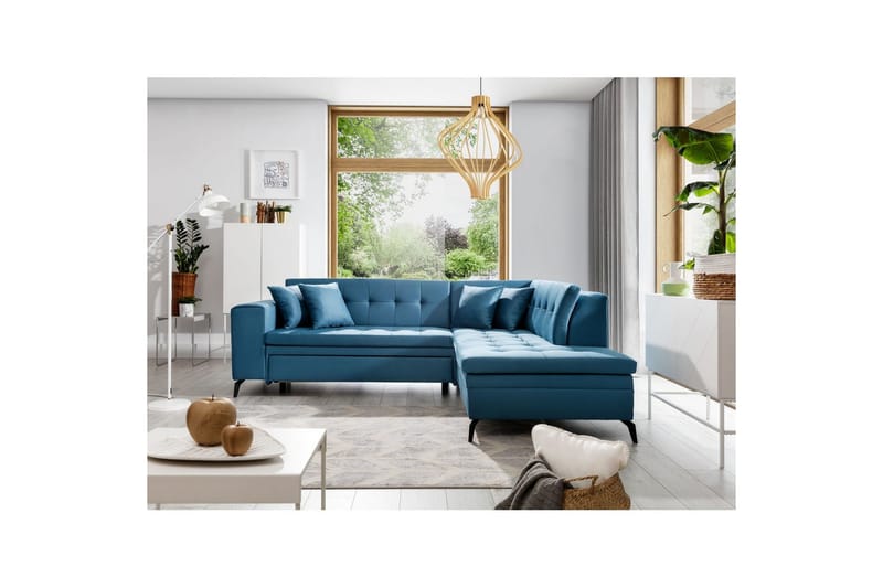 Seksjon Eltap Lanvin 260x210x93 cm, Savoi 38, Blå, Høyre