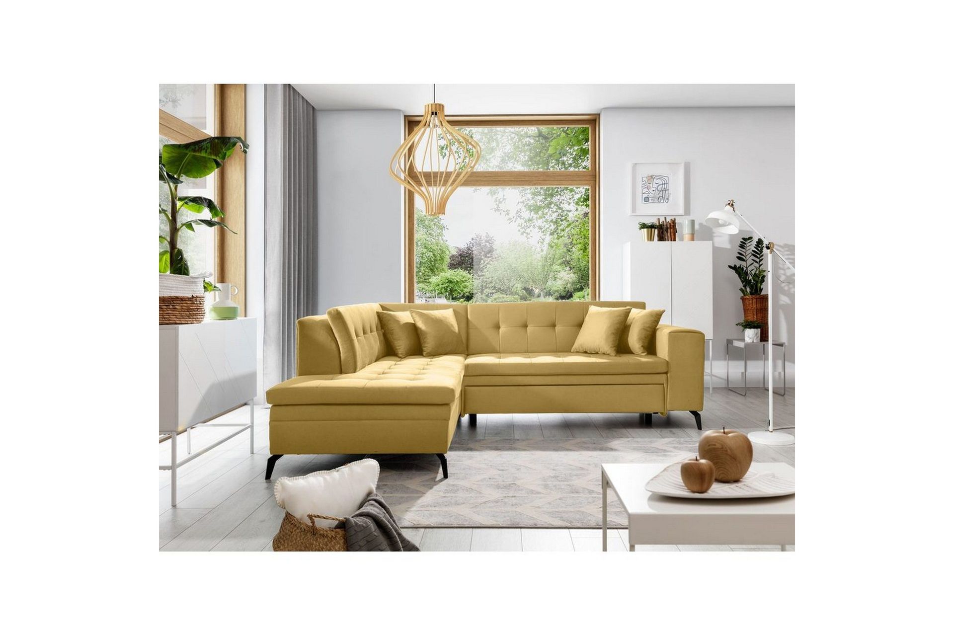 Seksjon Eltap Lanvin 260x210x93 cm - Savoi 45, Gul, Venstre