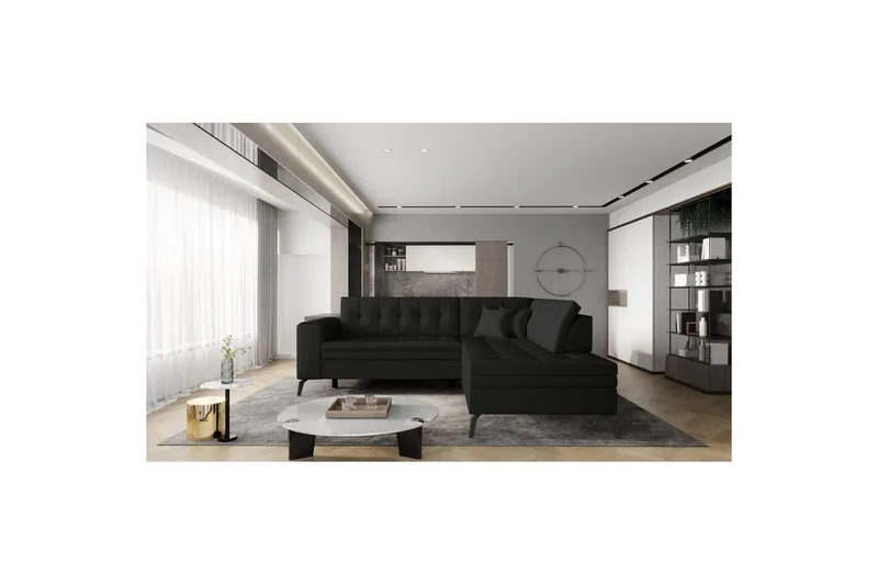 Seksjon Eltap Lanvin 260x210x93 cm - Softis 11, Høyre - Møbler - Sofaer - Sofa med sjeselong