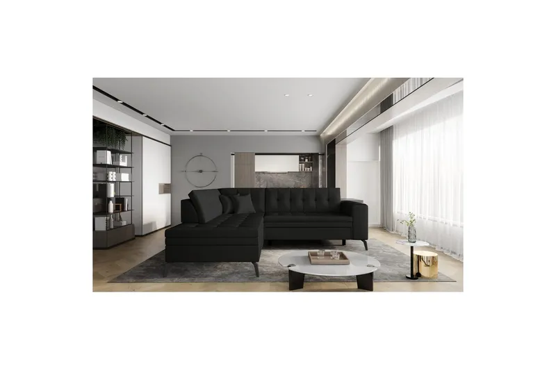 Seksjon Eltap Lanvin 260x210x93 cm - Softis 11, Venstre - Møbler - Sofaer - Sofa med sjeselong