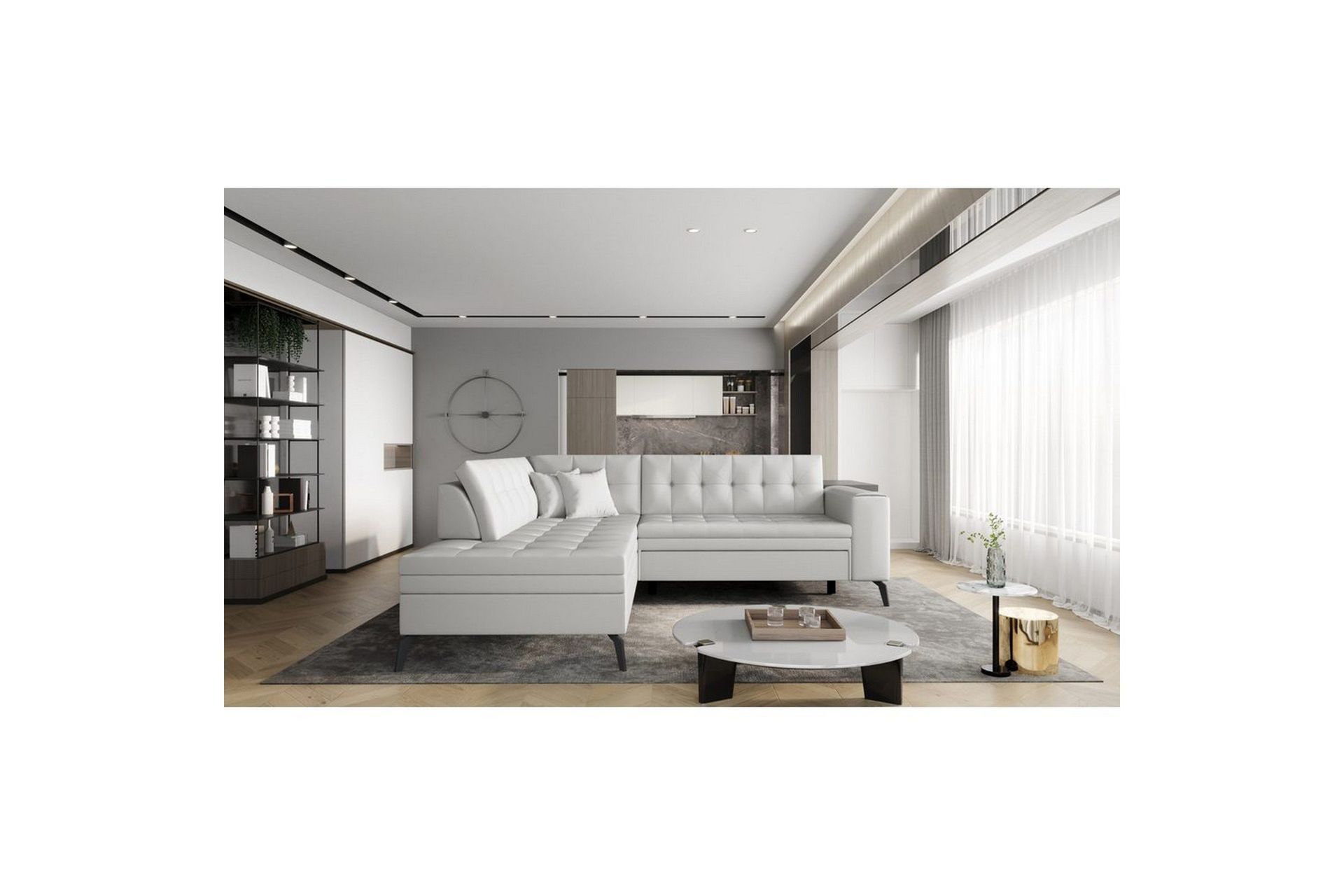 Seksjon Eltap Lanvin 260x210x93 cm - Softis 17, Venstre